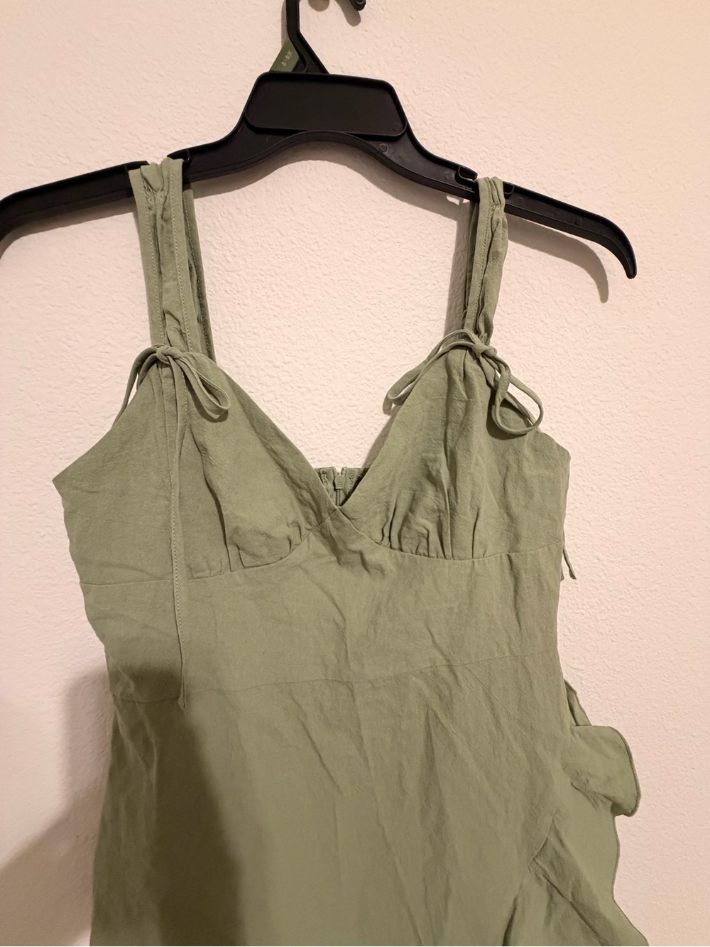 Light Green Ruffle Sundress - Picture 2 of 3